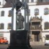 Statue of Martin Luther in the plaza
