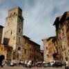 The Piaza Cisterna in San Gimignano